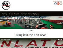 Tablet Screenshot of nextlevelfitnessri.com